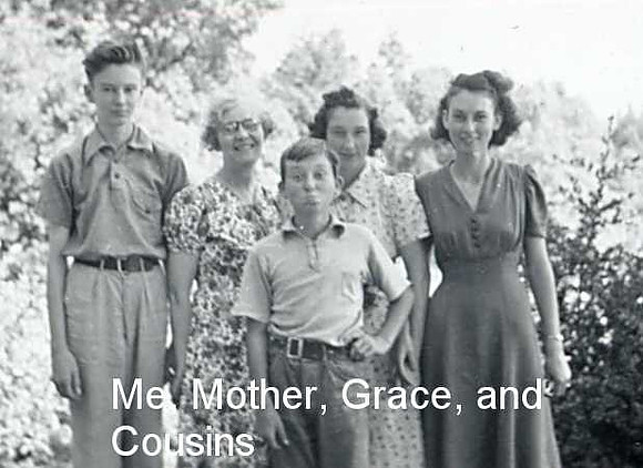 Lee Stephens,Grace, Jackie, and Edwin Northrup. 1'st and 2'nd cousins